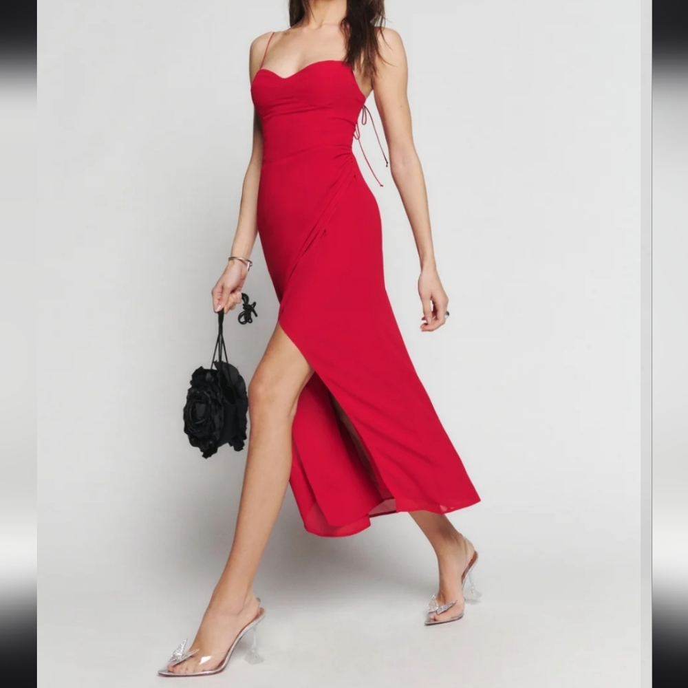 Kourtney Dress In Cherry NWT